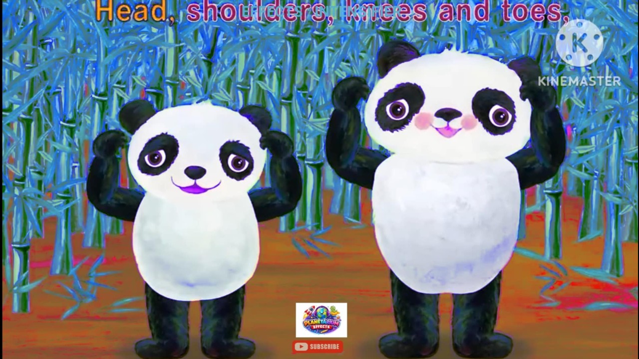 Head, Shoulders, Knees and Toes | Panda [Video Effects] Nursery Rhymes and Songs| Gamavision Effects