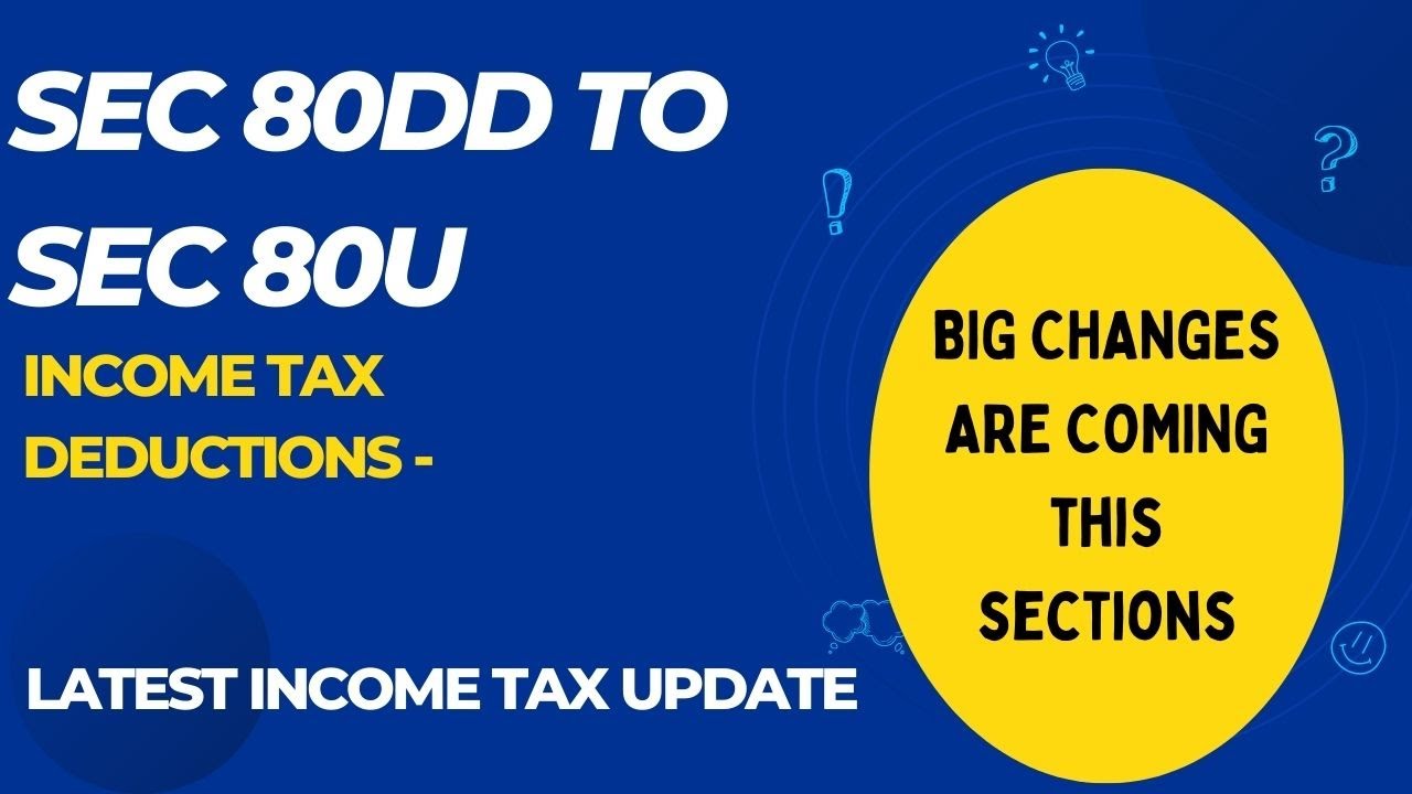 Watch description for questions //Income tax  deduction Malayalam 80DD to 80U