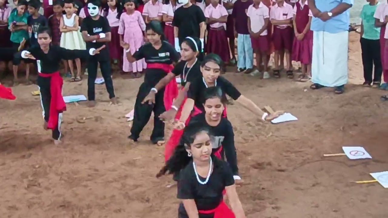 Flash mob held at Government UP School Nedumbrakkad on the occasion of Anti-Drug Day June- 26- 2025.