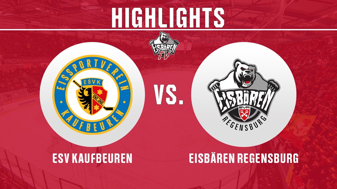 Highlights - 06.09.2024 - ESV Kaufbeuren - Eisbären Regensburg