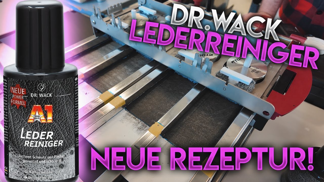 Dr.Wack Lederreiniger im Vergleich - Labortest zeigt die echte Reinigungsleistung mit Extremschmutz
