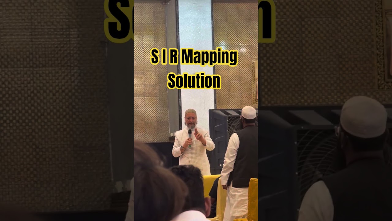 S I R . Mapping Solution Full Video. Asaduddin Owaisi Talk About SIR - #aimim #shorts #sir