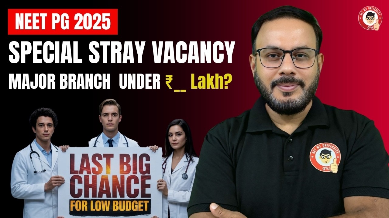 NEET PG 2025 Special Stray Vacancy | Top Major Branches at Low Budget 😱