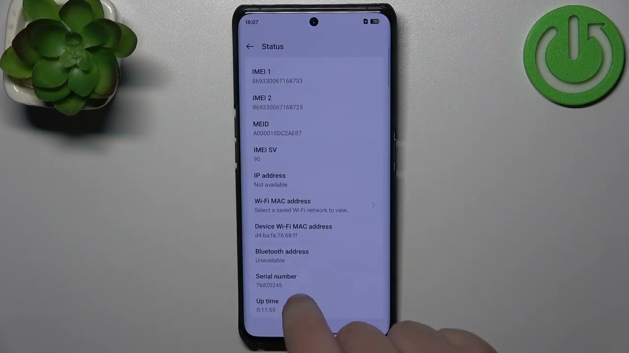 OPPO Find X7 シリアル番号の確認方法