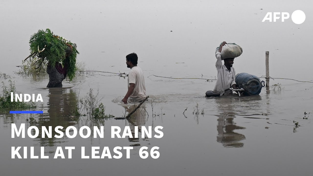 Death toll rises to 66 in India's monsoon mayhem | AFP