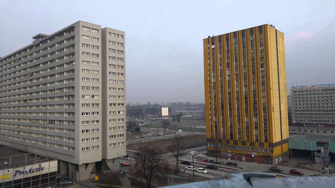 Supersam Katowice 2015 - Panorama z dachu, czyli 5. poziom parkingu na dwóch kółkach 4K