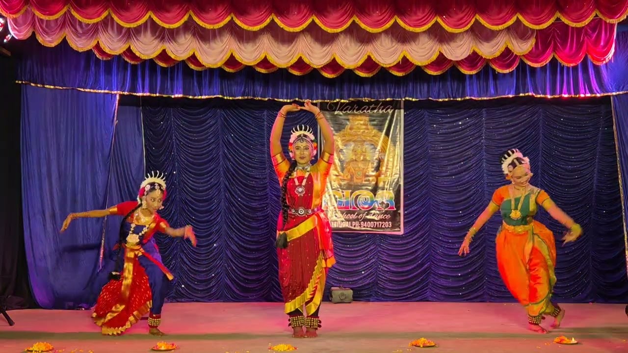 Rishika Krishna With Varadha School of Dance Team @ Ayyarumadam Temple Attingal...