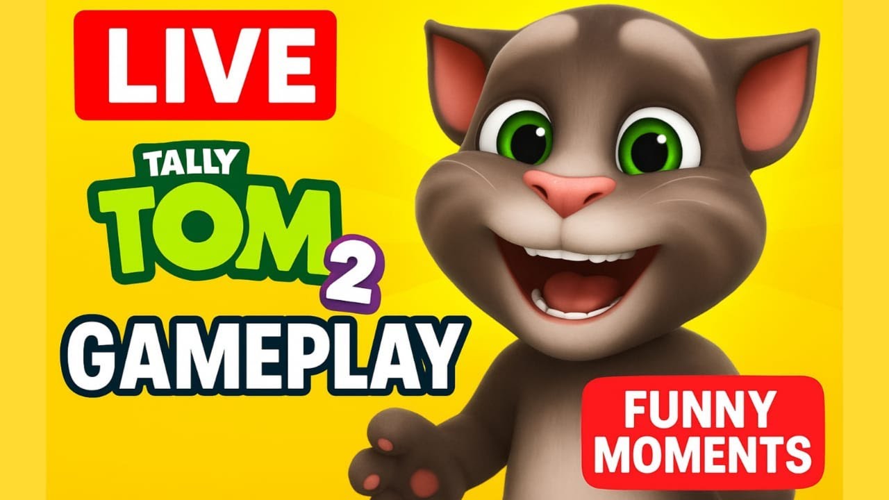 My Talking Tom 2 LIVE – Funny Cat Game & Cute Reactions | USA Gameplay Stream