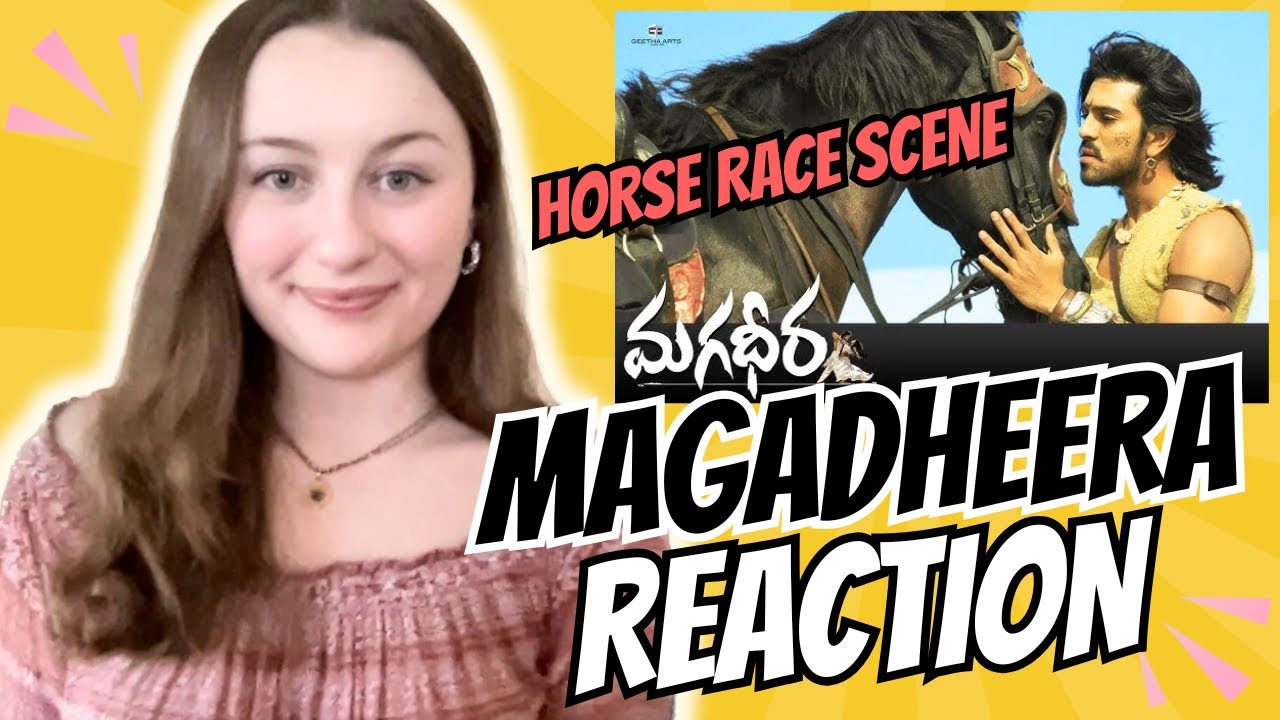 Magadheera Horse Race Scene (Telugu) | American Reaction