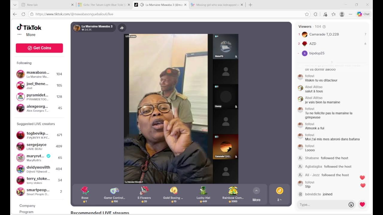 LA MARRAINE MAWABA EN LIVE!