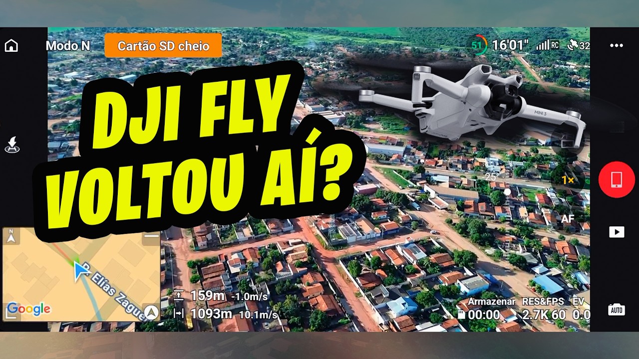 VOO Com A NOVA ATUALIZAÇÃO DO APP DJI FLY | SERÁ QUE VOLTOU ?