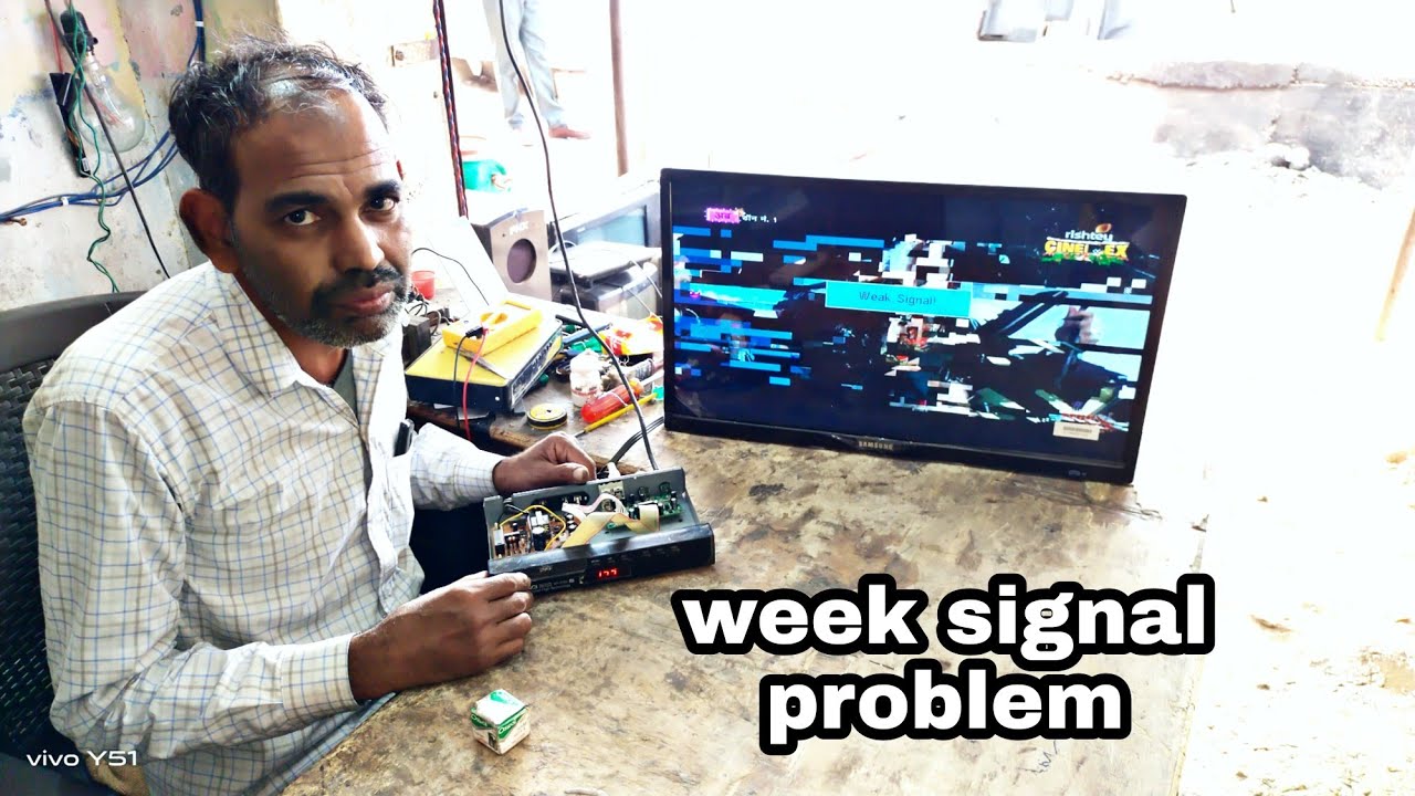 DTH(d2h) weak signal problem solution || set box week signal problem solution
