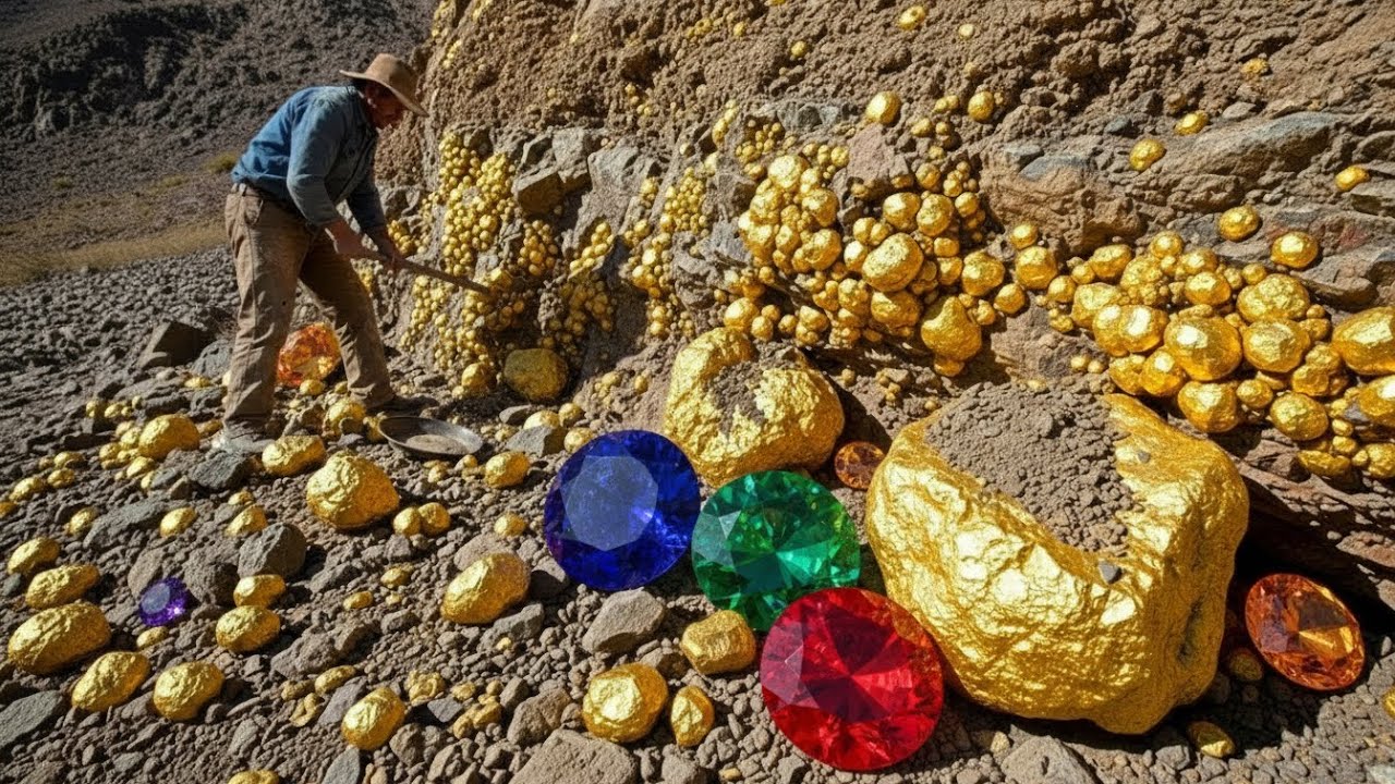 Raw Gold Nuggets Found in Rocky Mountain Veins!