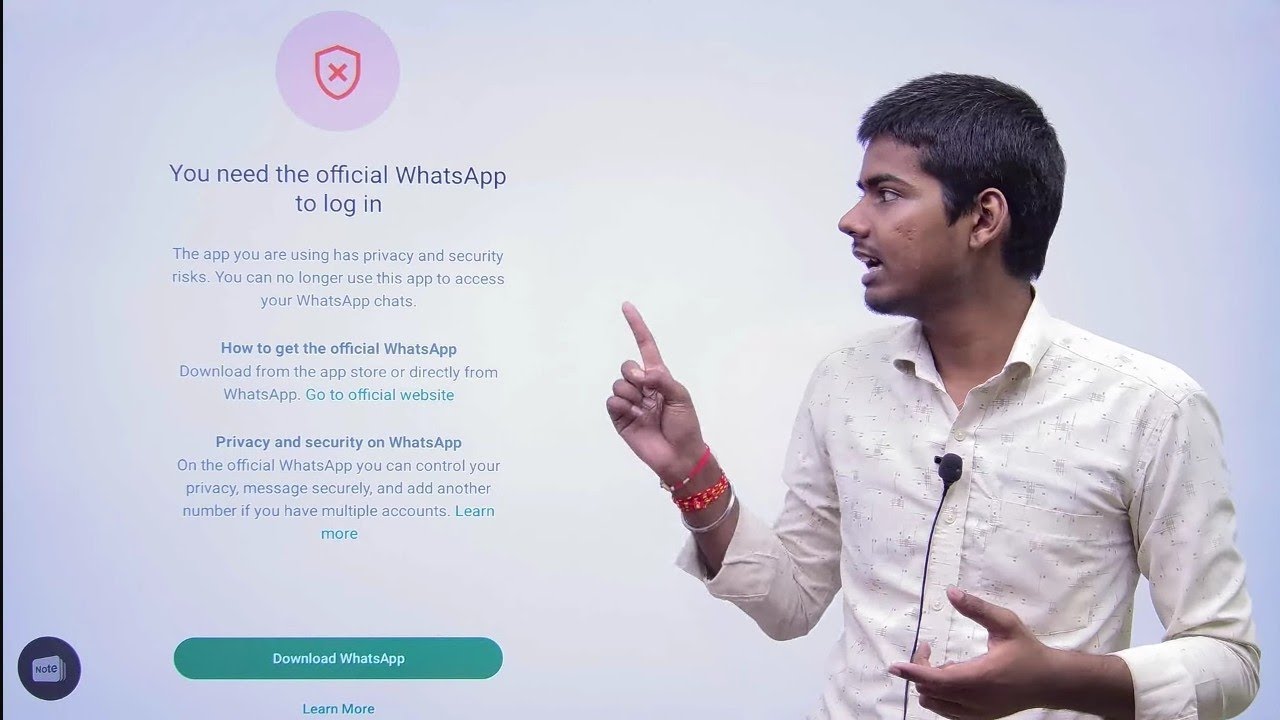 You need the official whatsapp to login gb whatsapp problem | fm whatsapp problem solve fix 2024