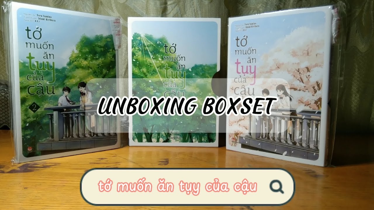 UNBOXING/REVIEW 📦|| MANGA || Tớ Muốn Ăn Tụy Của Cậu! (boxset) - Yoru Sumino, Idumi Kirihara