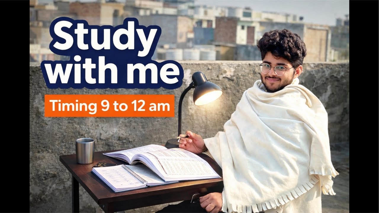 Morning live study with me 🔥