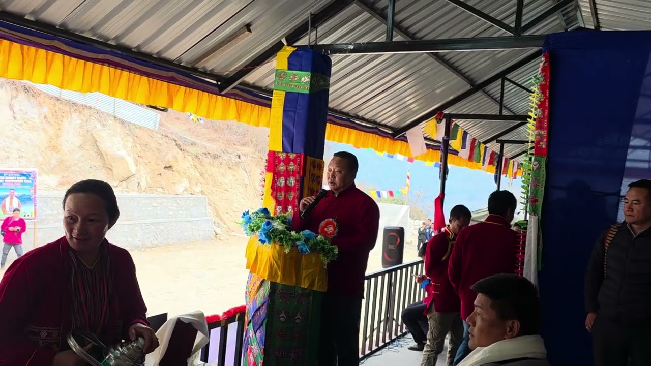 Mukto #final Archery tournament# speech by ZPM Kitphi Shri,Tenzin Monpa##