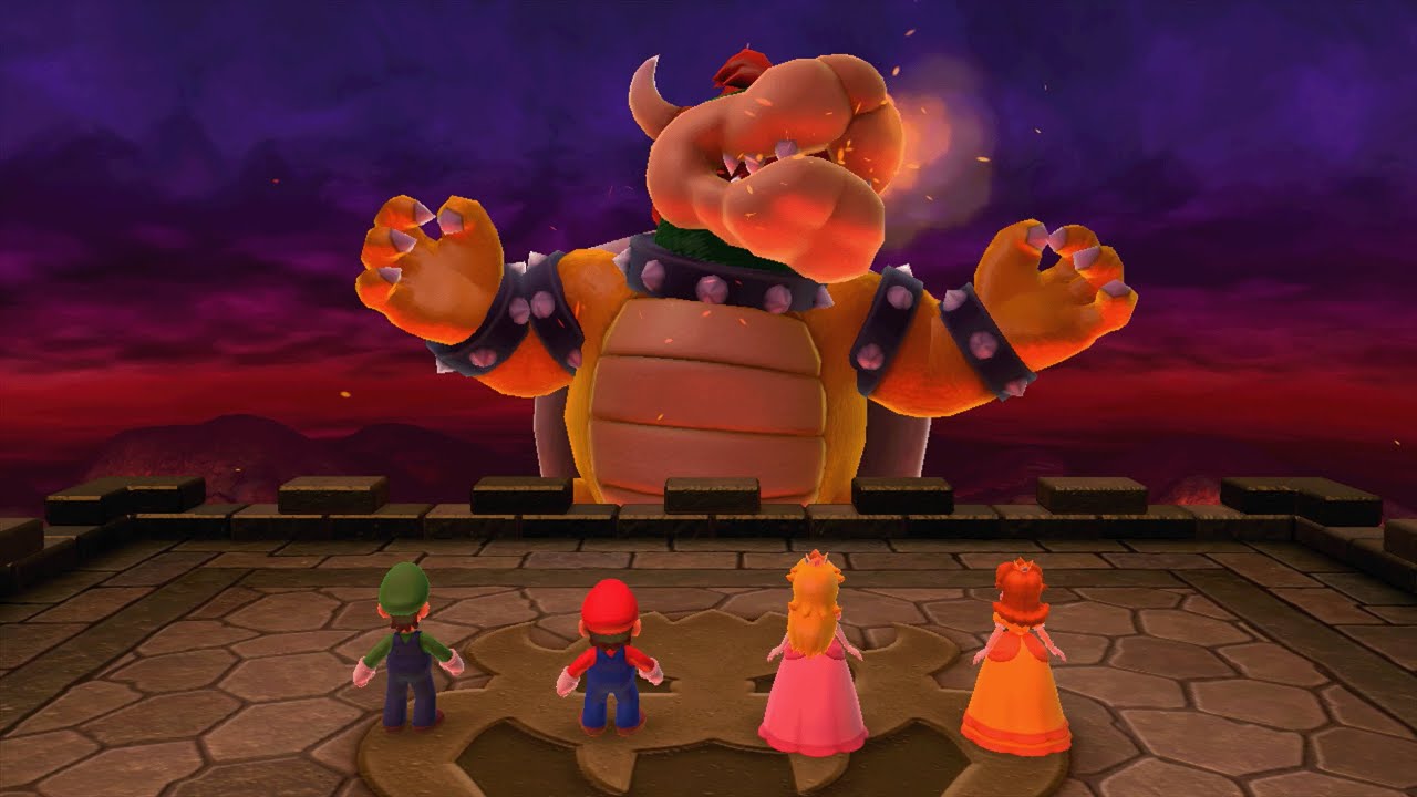 Mario Party 10 - Luigi vs Mario vs Peach vs Daisy vs Bowser - Mushroom Park