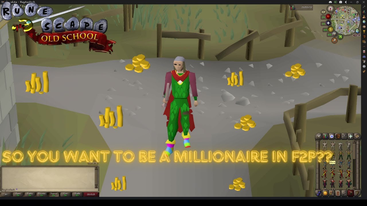 EASIEST 12M GP You Will Ever Earn With A F2P OSRS Account To Help You Get A Bond
