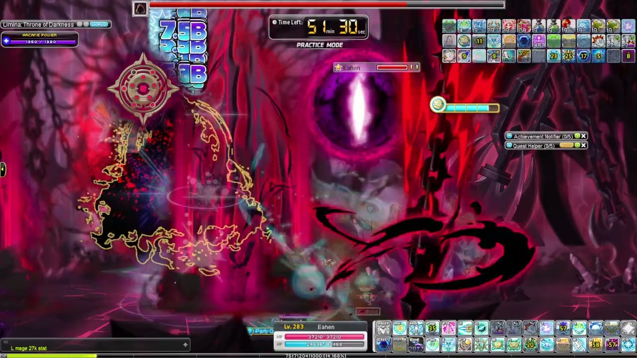 GMS Maplestory Reboot Illium Black Mage attempt (Fail)