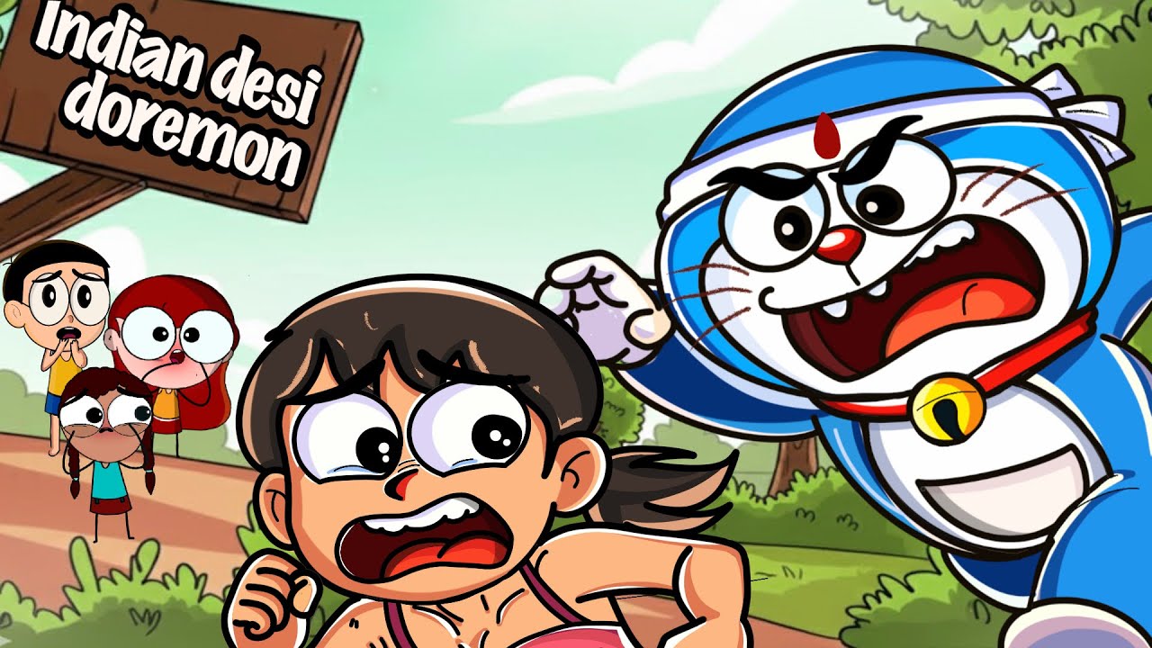 Indian Desi Doraemon 😅 | UP doraemon | Funny Animated Parody@The_MotorMouth 