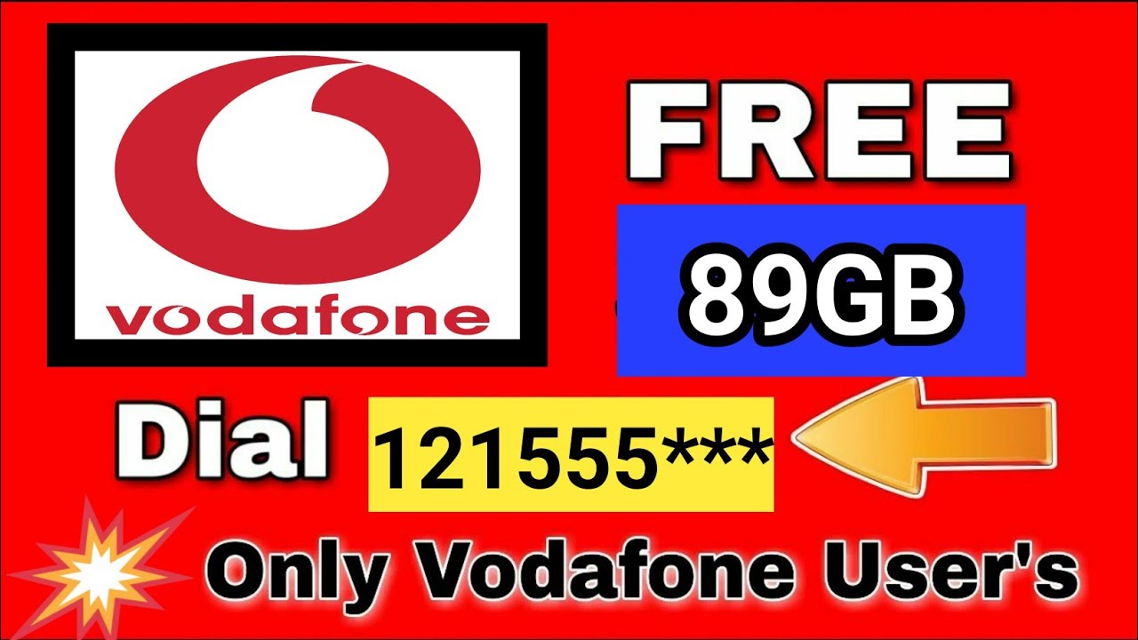 Vodafone Free 89GB 4G Data Offer 2020 | Vodafone Free Internet Trick | Vodafone Free Data Code 2020,