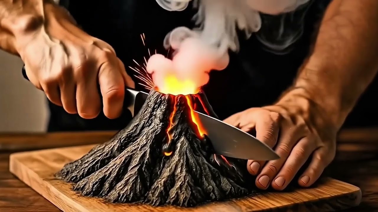 Unreal Knife Cutting Clouds, Volcano & Ocean Waves | Mind-Blowing VFX