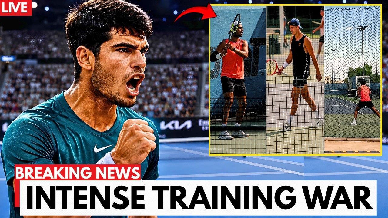 🚨(20 Aug 2026) Alcaraz & Rune Go to WAR in 4-Hour Training Session!