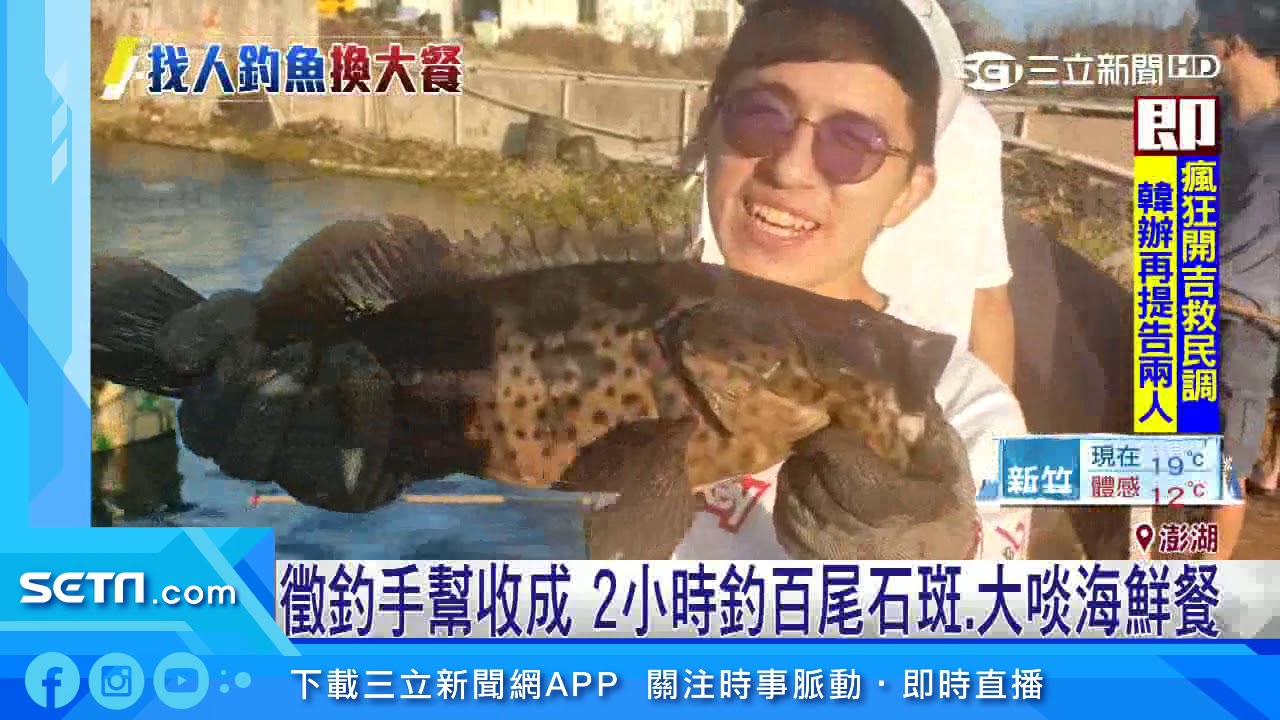 徵釣手幫收成！2小時釣百尾石斑　大啖海鮮餐｜三立新聞台
