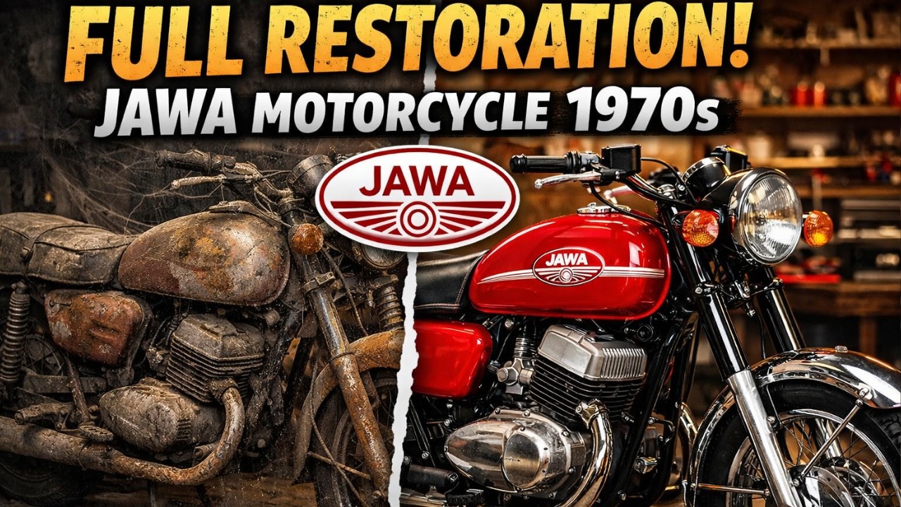Full Restoration JAWA Motorcycle 1970s | Restored JAWA Motorcycle | Old Bike Restoration And Repair
