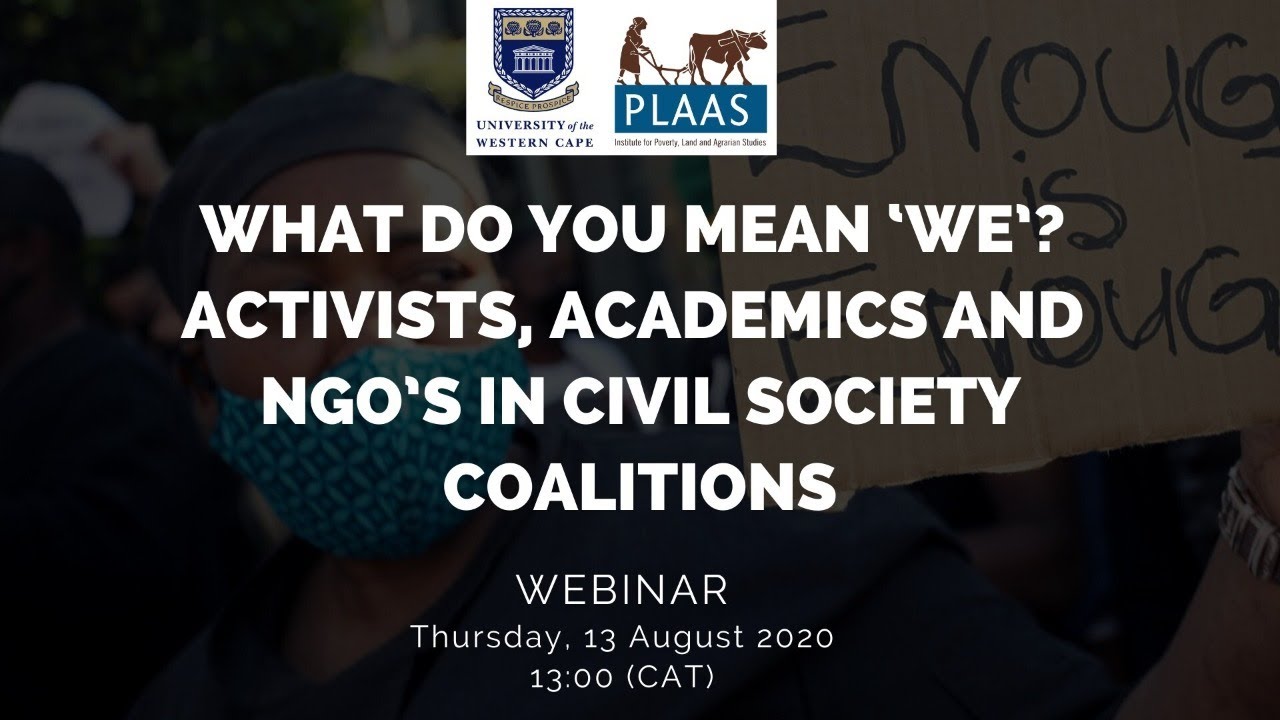 What do you mean &lsquo;we&rsquo;? Activists, academics and NGOs in civil society coalitions