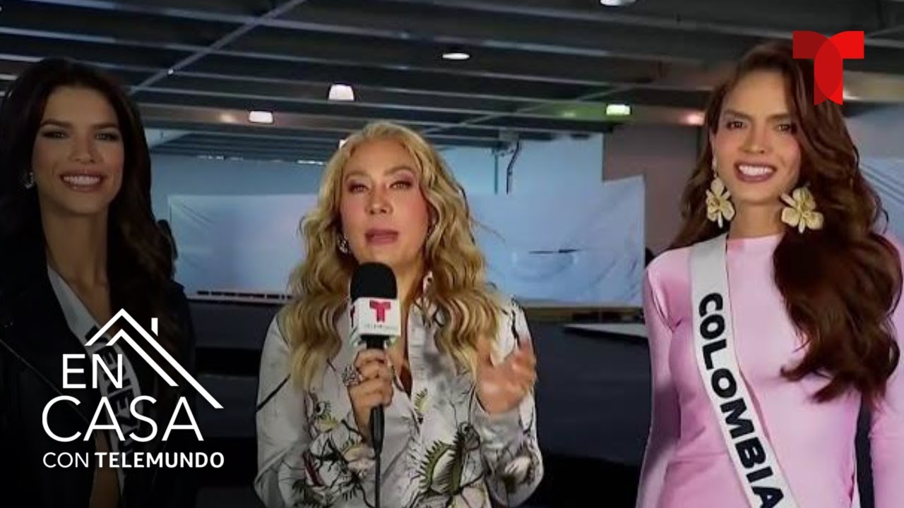Miss Venezuela y Miss Colombia hablan de los nervios | En Casa Con Telemundo