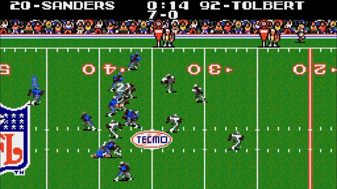Detroit Lions vs. Dallas Cowboys | Tecmo Super Bowl (Sega Genesis)
