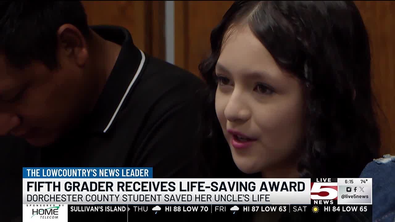 VIDEO: Dorchester County EMS presents Life-Saving Award to fifth grade student