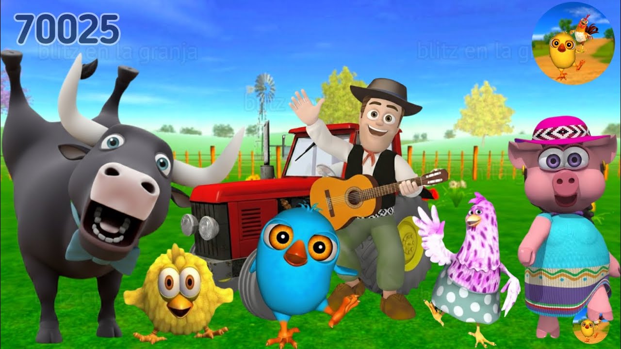 El Pollito pío 3d | El toro se congela jugando game Ep-82 en el juegodel Toro y el Tractor 3D 2026