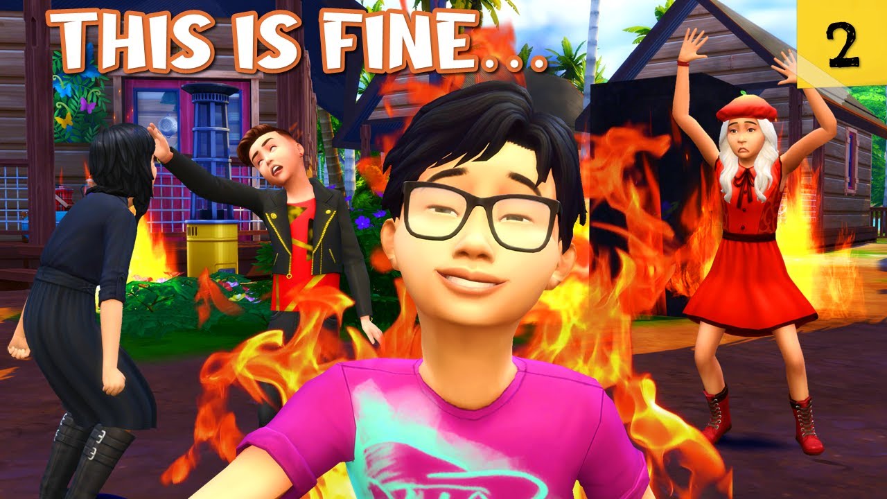 Боевой лагерь — это ОГОНЬ… В буквальном смысле! | Battle Camp Kids EP2 | The Sims 4