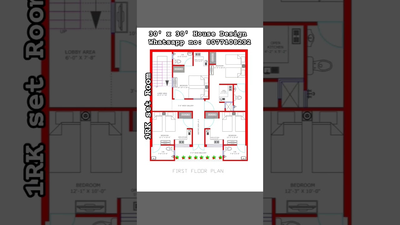30 x 30 1RK set Room for Rent purpose