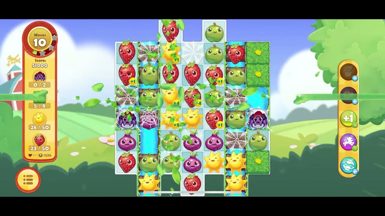 Farm Heroes Saga Levels 1833 to 1837
