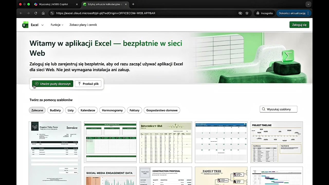 Jak używać Excela za darmo? / Excel za darmo 