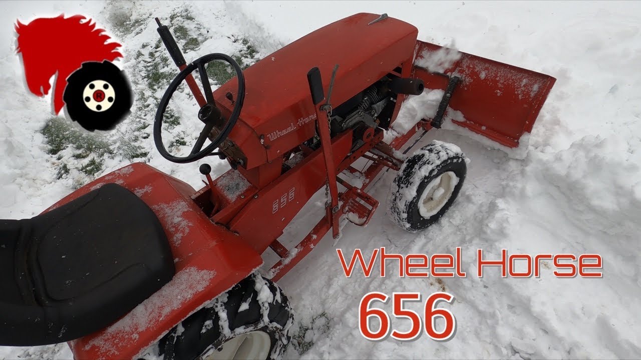 Old Wheel Horse Tractor vs Snow