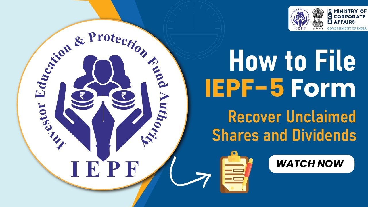 How to File IEPF-5 Form Step-by-Step | Claim Your Shares & Unpaid Amounts Easily