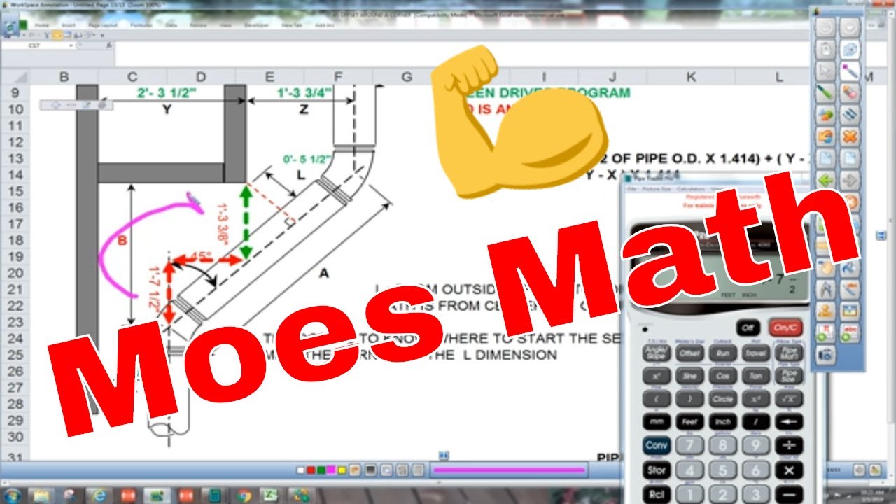 Mastering Pipefitter Math: Solving 45sets Around Tricky Corners With Moes Math!
