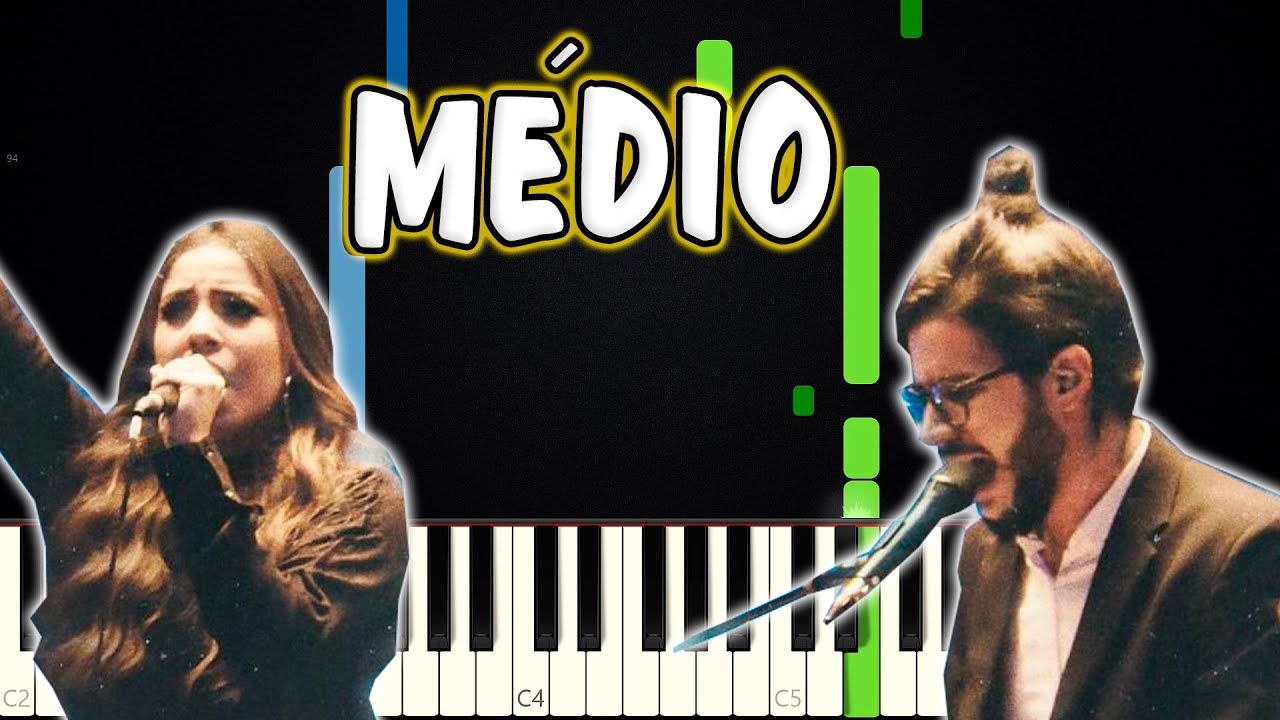 Ele Vem - Gabriel Guedes e Gabriela Rocha | Versão Médio | Piano e Teclado Tutorial
