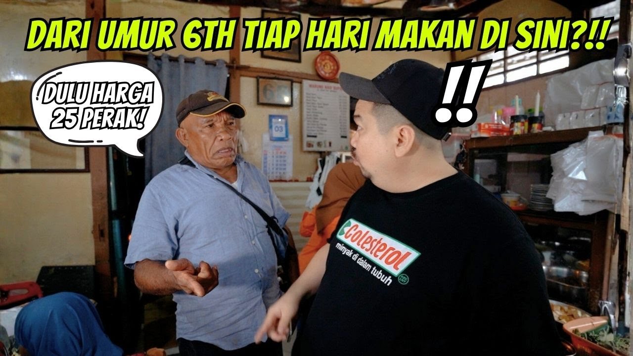 GOKIL!! DARI UMUR 6 SAMPE 71 TAHUN, BAPAK INI TIAP HARI MAKAN DI SINI!!