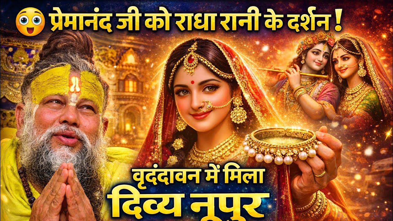 😝🙏🏾प्रेमानंद जी को हुऐ साक्षात राधा जी के दर्शन जी 🙏🏾😜