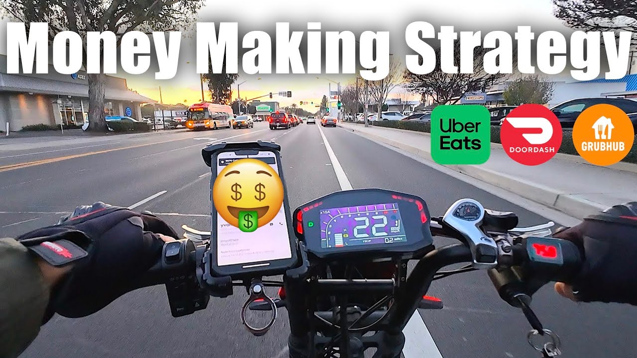 My Strategy To EARN MORE MONEY For E-Bike Food Deliveries | DoorDash, UberEats, Grubhub on Aniioki