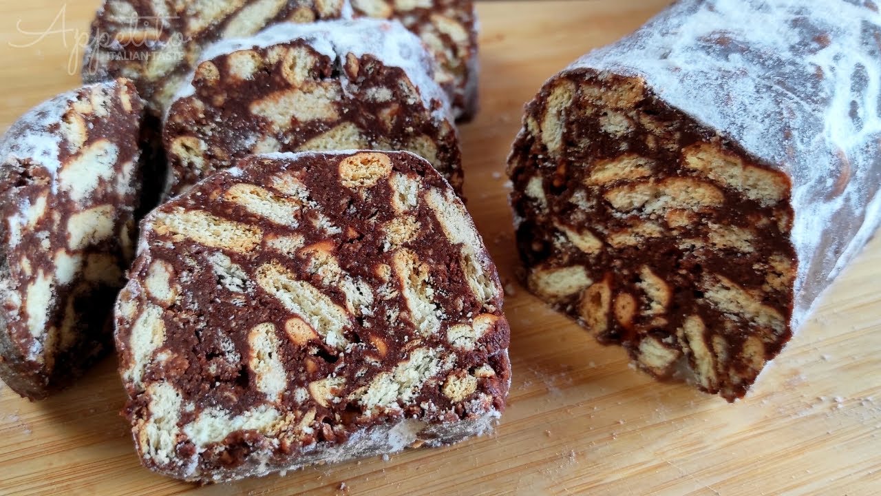 Italian chocolate salami | no bake dessert