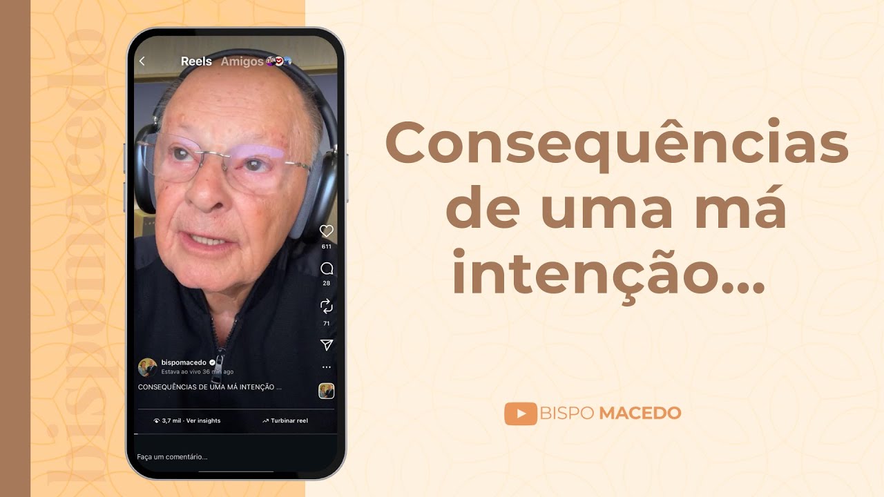 Consequências de uma má intenção... - Meditação Matinal 27/10/25