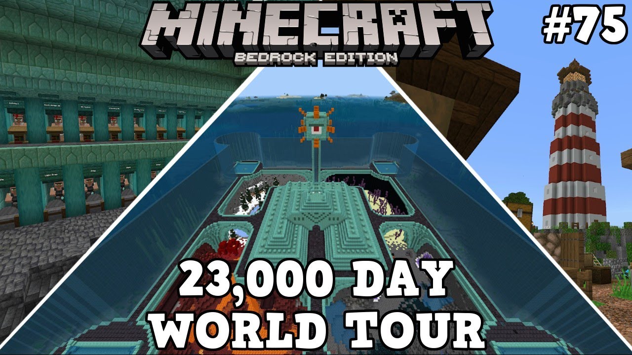 23,000 Day World Tour - Minecraft Let's Play #75 (Collecting One Stack of Every Item)