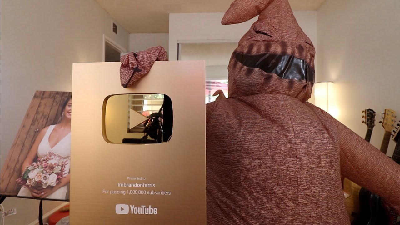 GOLD PLAY BUTTON UNBOXING!